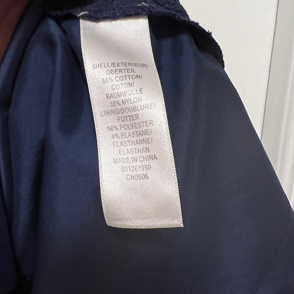 Adrianna Papell Navy Blue Sheath Dress, Size 4 - Picture 6 of 9